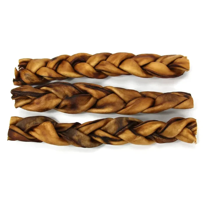 12″ Jumbo Braided Collagen Sticks (Bulk)