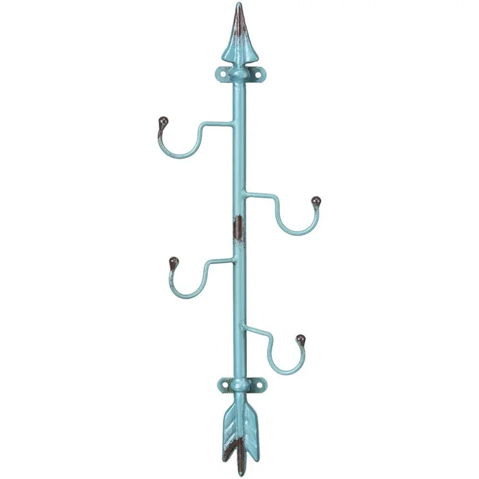 18″ Turquoise Arrow Wall Rack