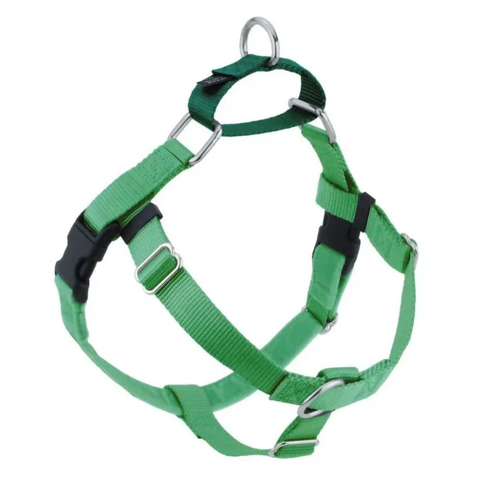 2 Hounds Design No-Pull Dog Harness Deluxe Training Package – Neon Green