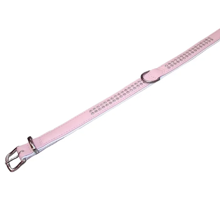 2-row dog collar Nobby Pet Crystal [Size 42 cm]
