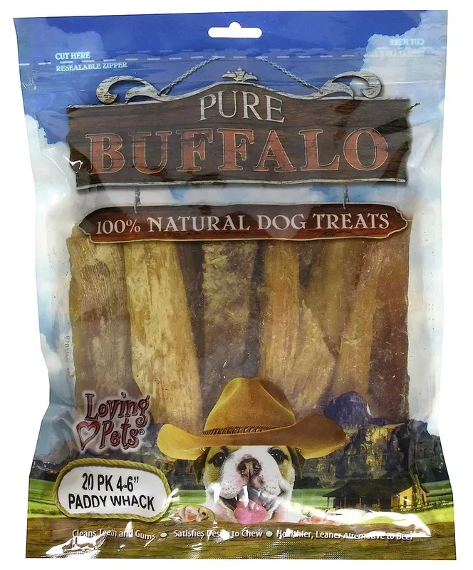 20 PK 6″ Pure Buffalo Backstrap Tendon (10%)