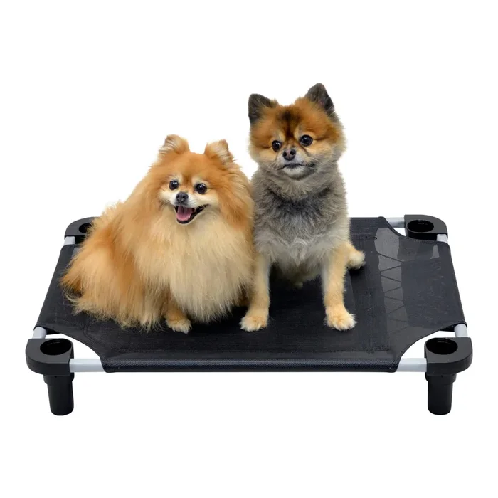 4Legs4Pets Solid Color Premium Weave Dog Cot – Black