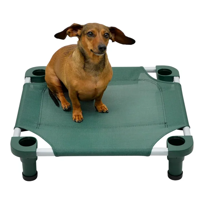 4Legs4Pets Solid Color Premium Weave Dog Cot – Hunter Green