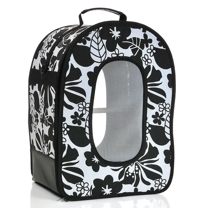 A&E Bird Cage Soft Sided Travel Carrier – Small Black