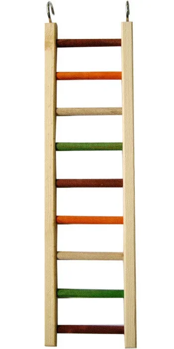 A & E Happy Beaks Medium Hanging Wood Bird Ladder