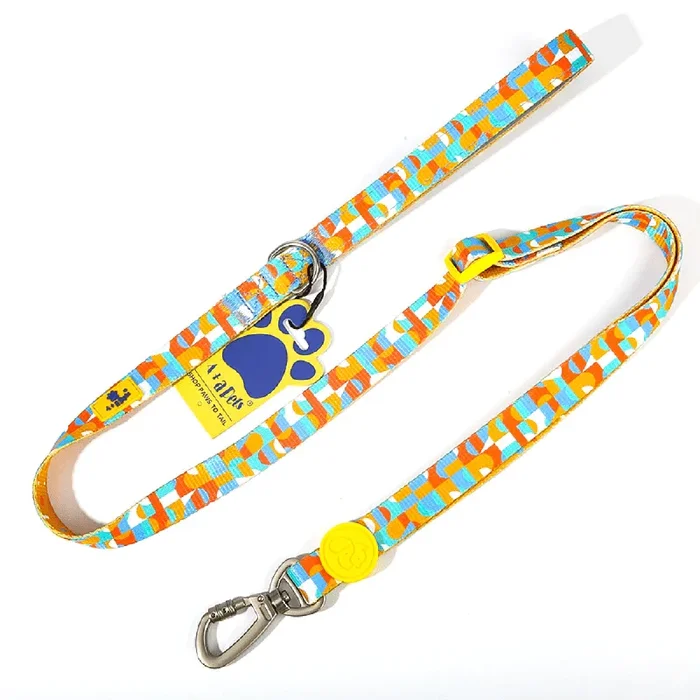 A Plus A Click & Lock Hook Tetris Design Leash for Dogs and Cats