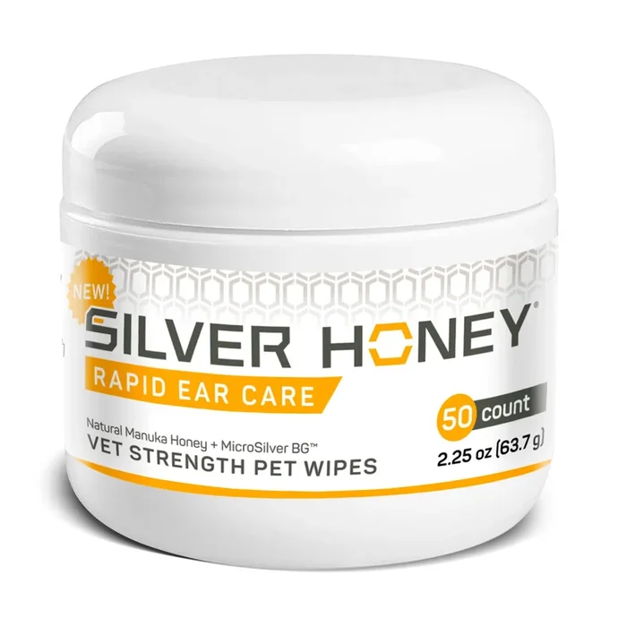 Absorbine Pet – Silver Honey Rapid Ear Care Pet Wipes 50ct.