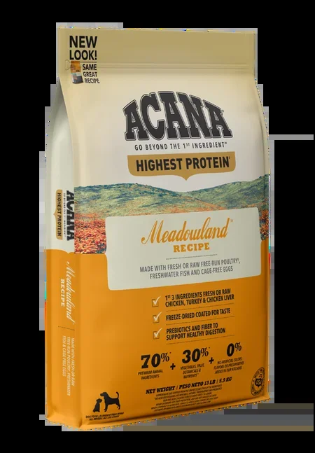 ACANA Highest Protein Meadowland Recipe Dry Dog Food