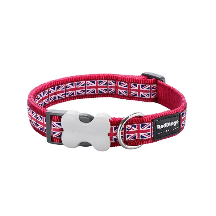 Adjustable dog collar Red Dingo [Size 12 mm x 20/32 cm]