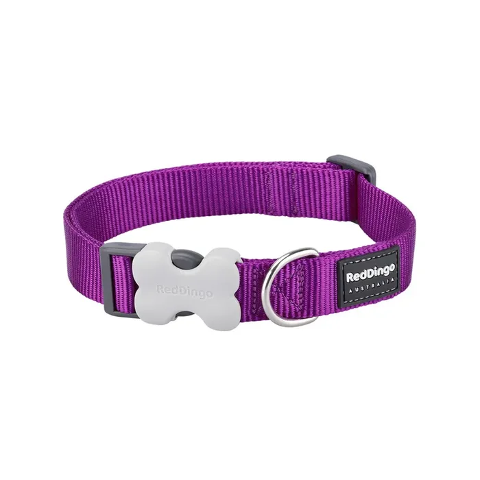 Adjustable dog collar Red Dingo [Size 20 mm x 31/47 cm]