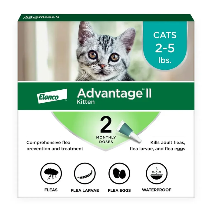 Advantage II Flea Control Cat Treatment – 2 Month Supply