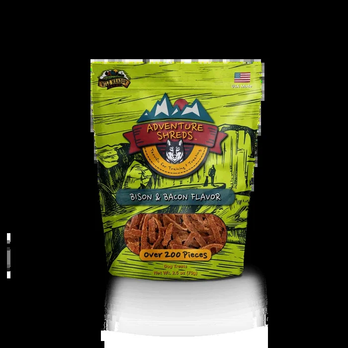 Adventure Shreds Bison & Bacon Dog Treats
