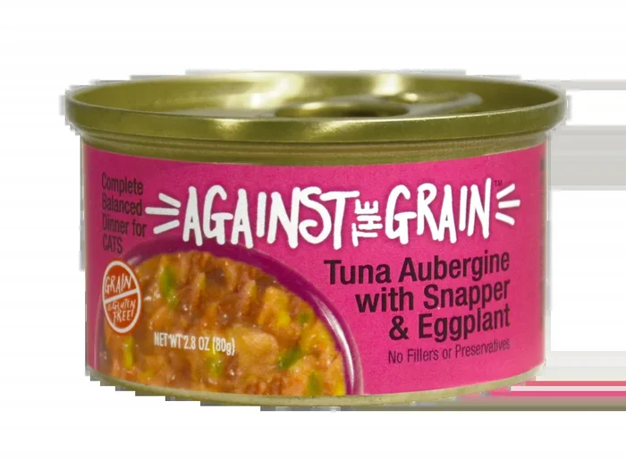 Against the Grain Farmers Market Grain Free Tuna Aubergine With Snapper & Eggplant Canned Cat Food