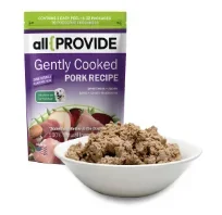 AllProvide Gently Cooked/Frozen Pork Dog Food, 2 lb.