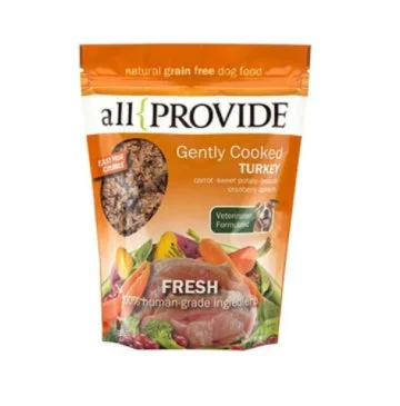 AllProvide Gently Cooked/Frozen Turkey Dog Food, 2 lb.