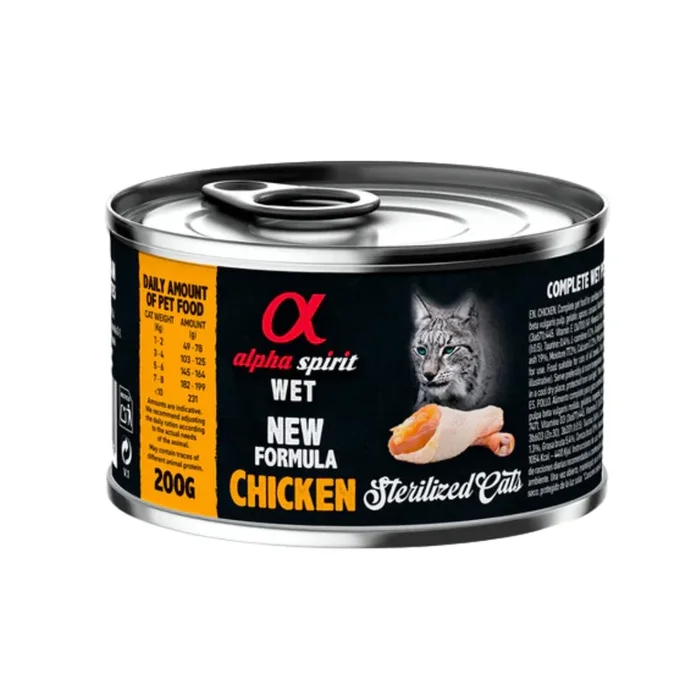 Alpha Spirit Chicken Wet Food for Sterilised Cats