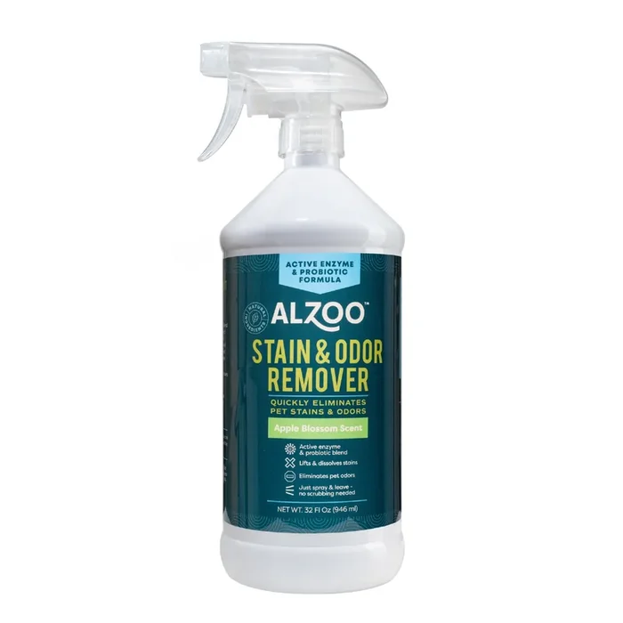 Alzoo Natural PeeBGone Stain & Odor Remover Spray – Apple Blossom