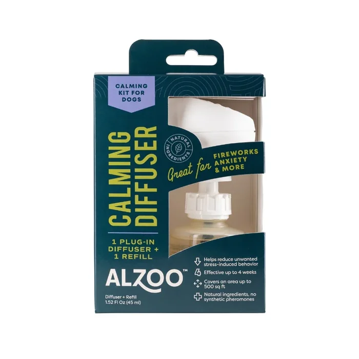 Alzoo Plant Based Calming Plug-in Home Diffuser Starter Kit for Dogs