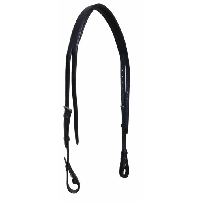 Anatomical leather headrest for horses Karlslund Kombi [Size 3x76x4 cm]