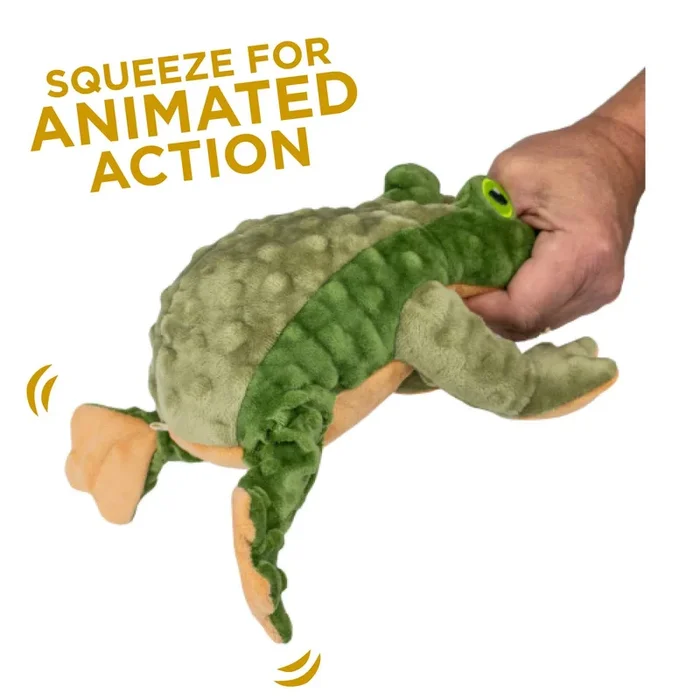 Animated Frog Dog Toy from Tall Tails