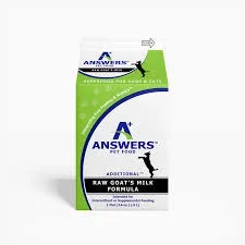 Answers Frozen Additional Goat’s Milk 1 Pint