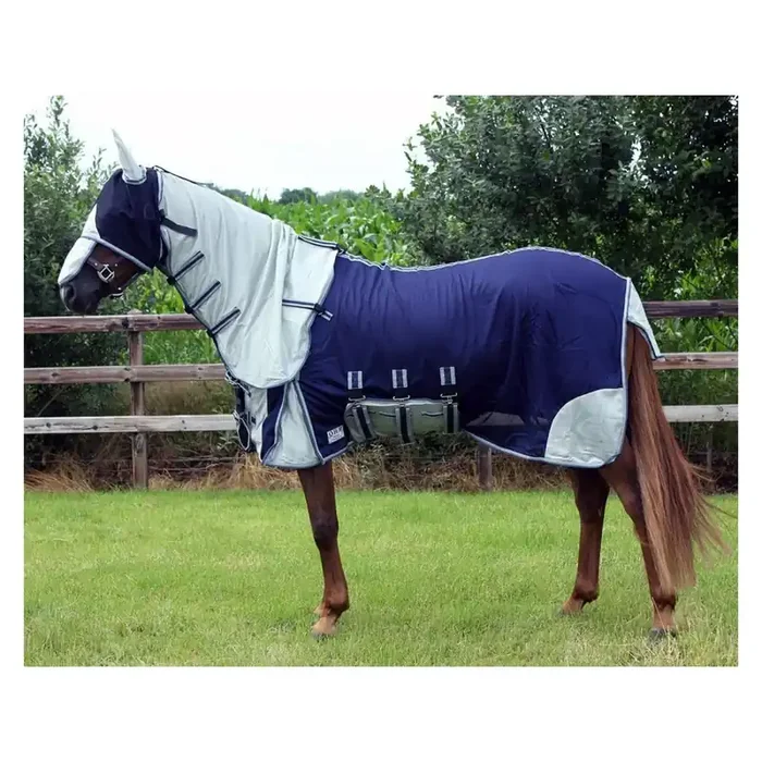 Anti-fly Horse Cap QHP [Size 155 cm (Total length 205 cm)]