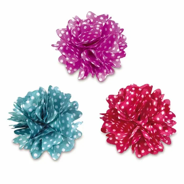 Aria Dot Rose Dog Bows