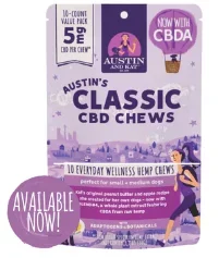 Austin & Kat “Austin’s Classic CBD Chews for Everyday Wellness,” 5 mg 10 pk.
