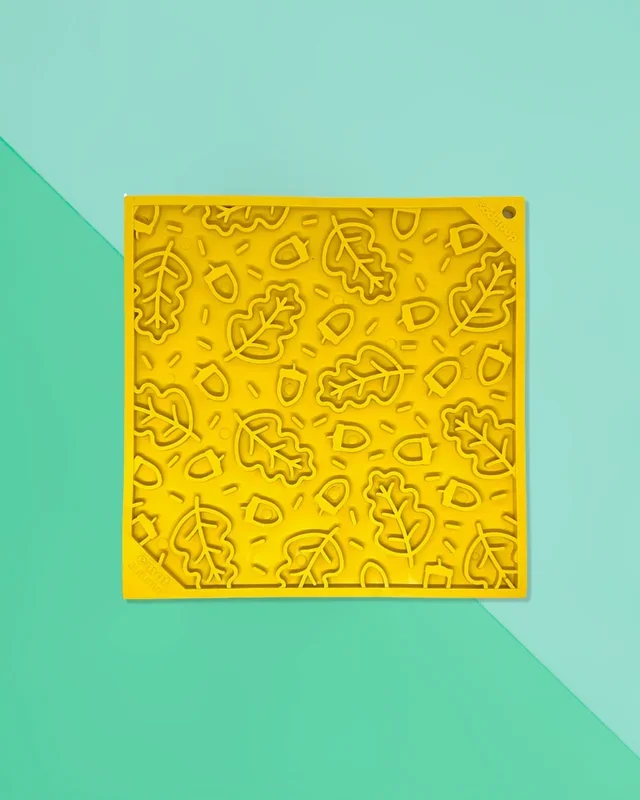 Autumn Leaves Dog Lick Mat (Made in the USA)