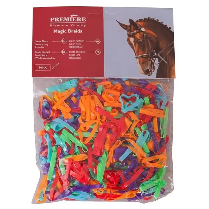 Bag of 500 mane elastics Premiere Magic