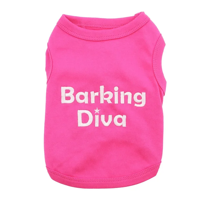 Barking Diva Dog Tank by Parisian Pet – Pink