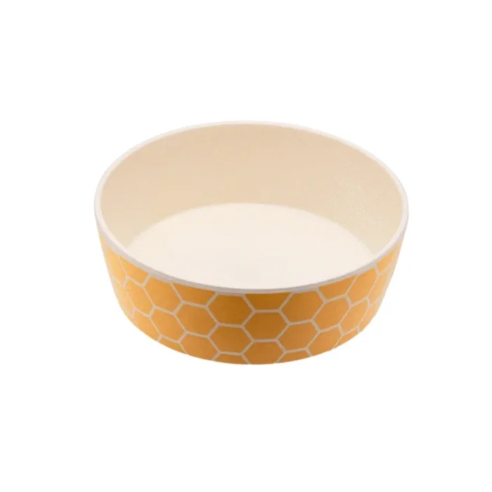 Becopets Classic Bamboo Bowl – Honeycomb