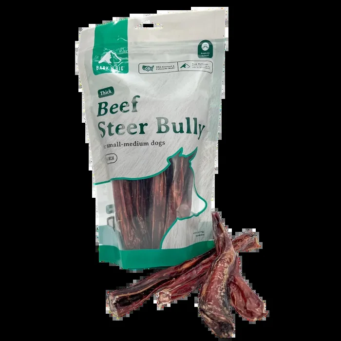 Beef Steer Bully Stick Thick 6in – 12ct.