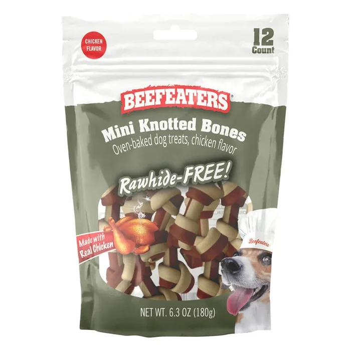Beefeaters Rawhide Free Knotted Dog Bone