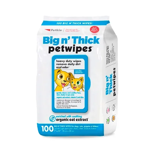 BIG´N THICH PET WIPES 100 CT PK5528