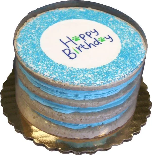 Birthday Blue Layered Cake