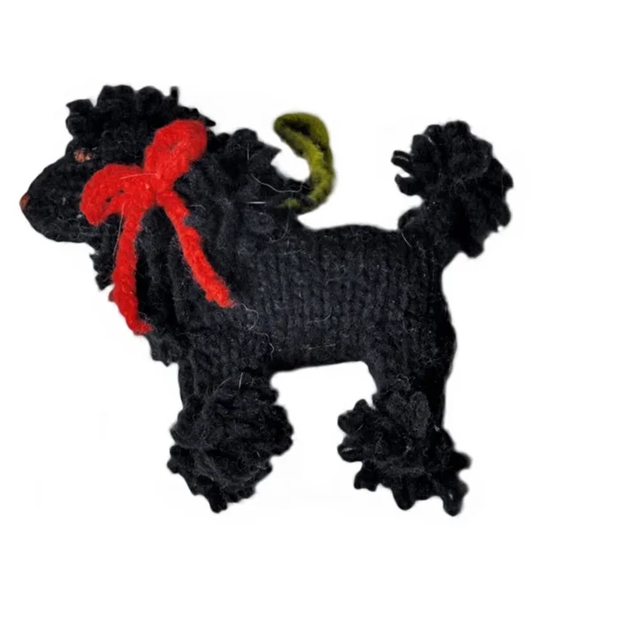 Black Poodle Ornament by Chilly Dog