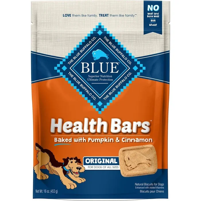 Blue Buffalo Health Bars with Pumpkin & Cinnamon Dog Treats