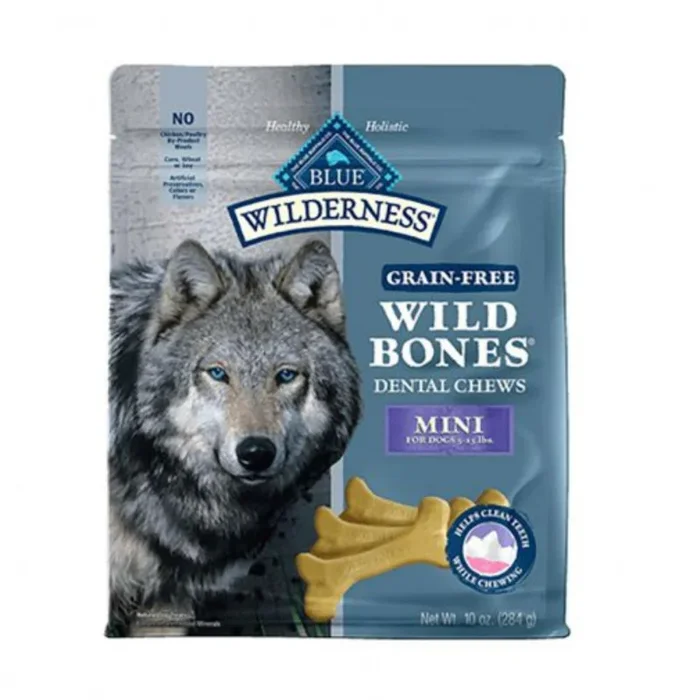 Blue Buffalo Wilderness Wild Bones Grain Free Dental Dog Chews