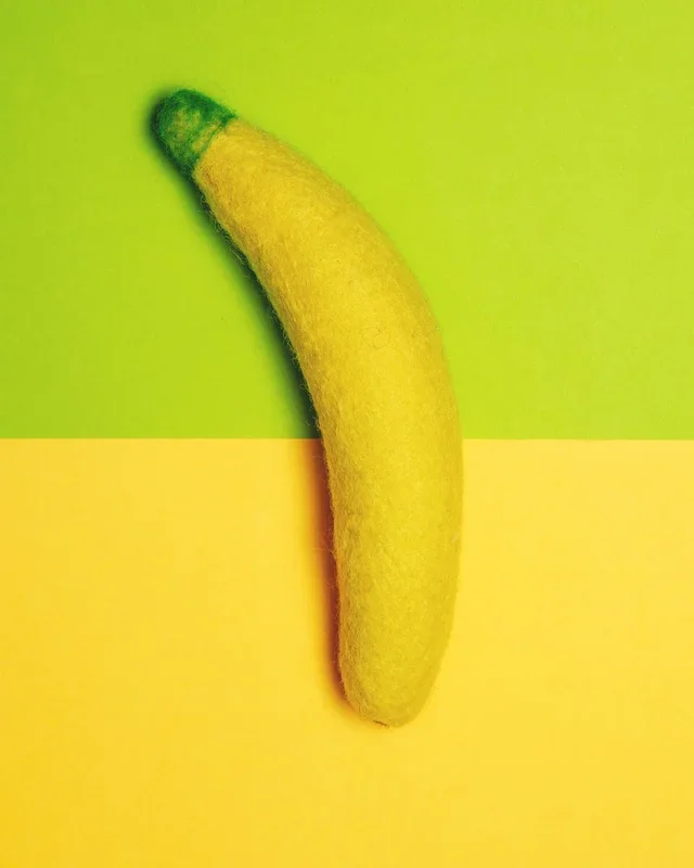Boiled Wool Banana Dog Toy (FINAL SALE)