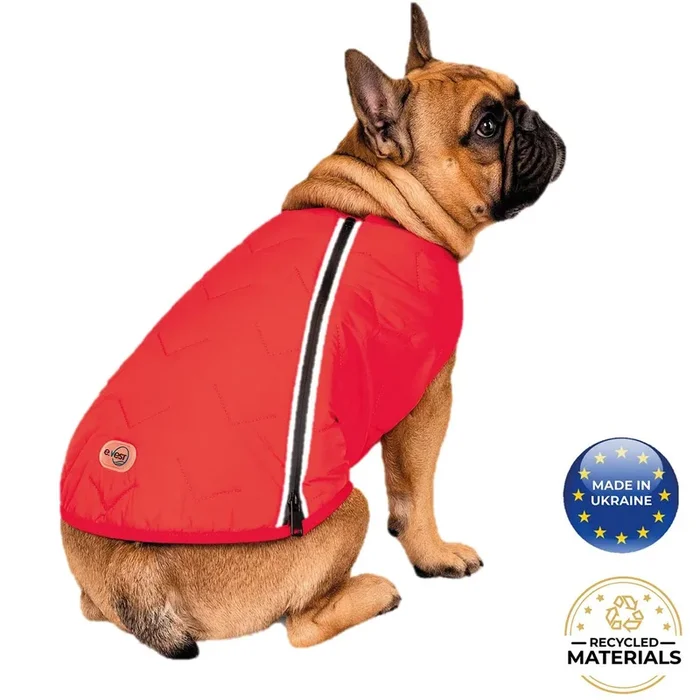 Bonne et Filou Sustainable Eco-Friendly Dog Jacket – Red