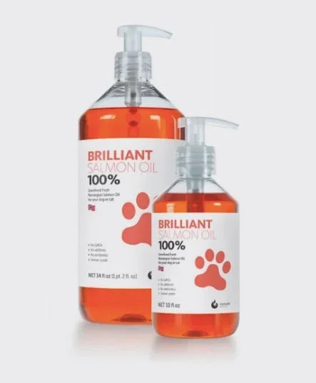 Brilliant Salmon Oil, 10 oz & 34 oz sizes