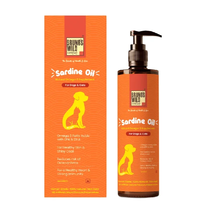 Bruno’s Wild Essentials Sardine Oil for Dogs and Cats