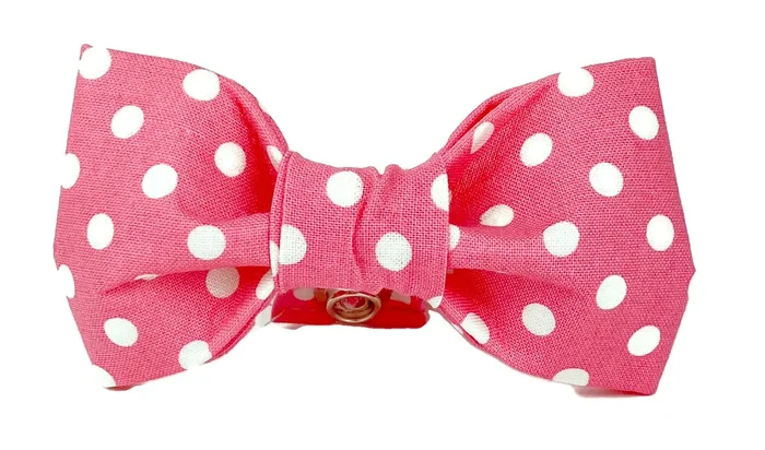 Bubblegum Dot Dog Bow Tie – 512