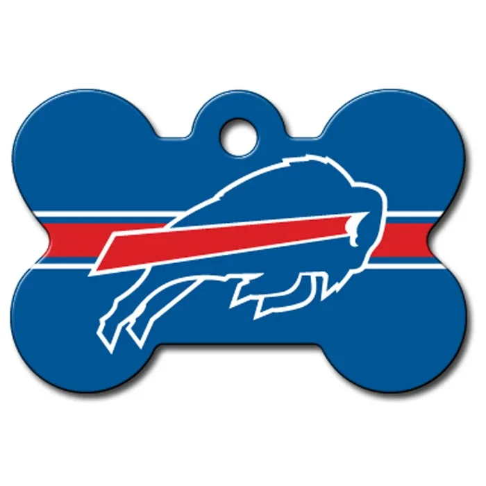 Buffalo Bills Engravable Pet I.D. Tag – Bone