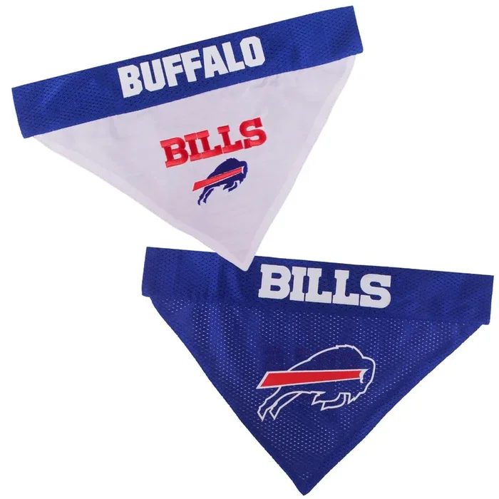 Buffalo Bills Reversible Dog Bandana Collar Slider