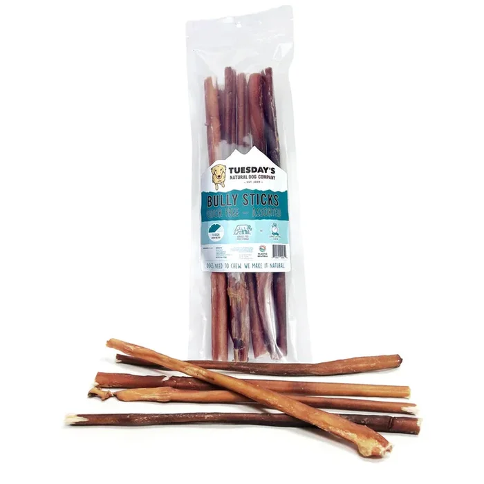 Bully Sticks Odor Free – Packaged – 12″ Bully – 8 oz. Bag.
