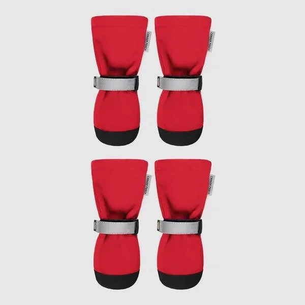 Canada Pooch Soft Shield Dog Boots Red (Set of 4)