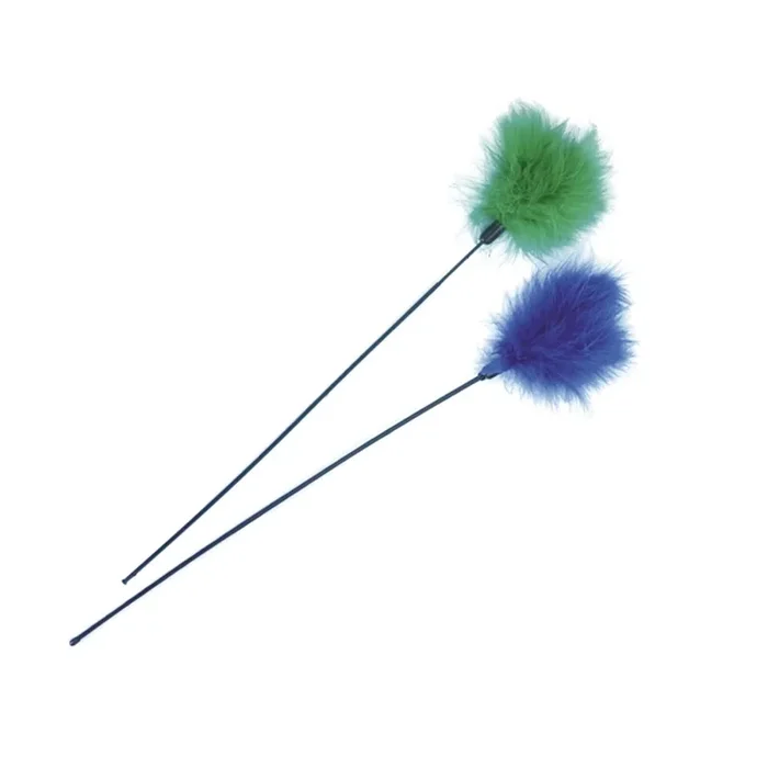 Cat fishing rods with natural feathers Nobby Pet [Size 59 cm]