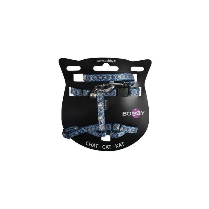 Cat harness with leash Bobby Geisha [Size 22/32 cm]